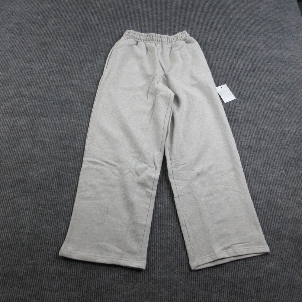 Cernucci Pants Womens S Gray Baggy Fit Jogger Wide-Leg French Terry 25x31* NWT